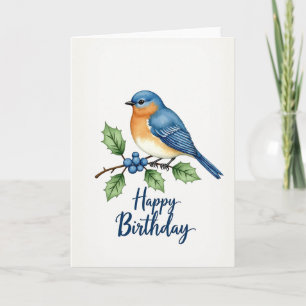 Artistic Birthday Branch Card