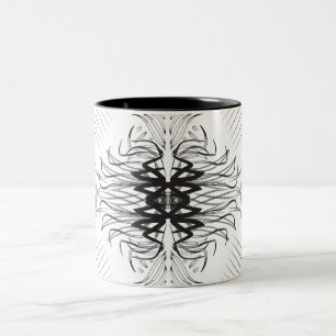 Artistic black white Coffee Mugs