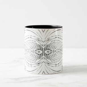Artistic black white Coffee Mugs