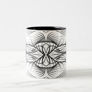 Artistic black white Coffee Mugs