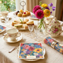 Artistic Blooms Vintage Floral Retirement Party