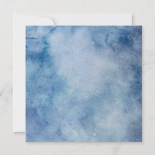 Artistic Blue Watercolor Card