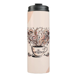 Artistic Boho Botanical Coffee Cup Travel Mug