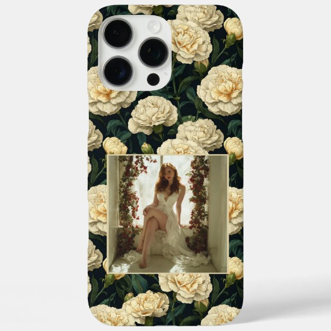 Artistic Bridesmaid Gift Carnation Floral Custom  Case-Mate iPhone Case (Back)
