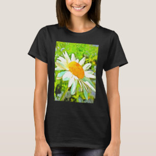 Artistic Bright And Colorful White Garden Daisies T-Shirt
