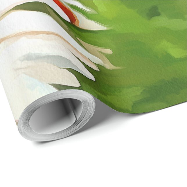 Artistic Bright Colourful White Garden Daisies v4b Wrapping Paper (Roll Corner)