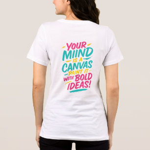 Artistic Brush-Lettering T-Shirt – Tri-Blend Shirt