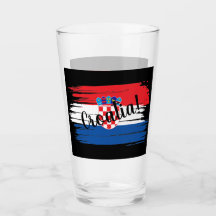 Artistic Brushstroke Croatia Flag 