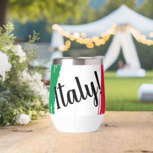 Artistic Brushstroke Italy Flag 