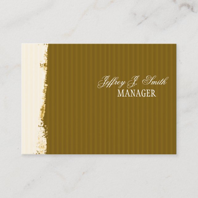 Artistic Brushstrokes Rust Earth-Colours Business Card (Front)