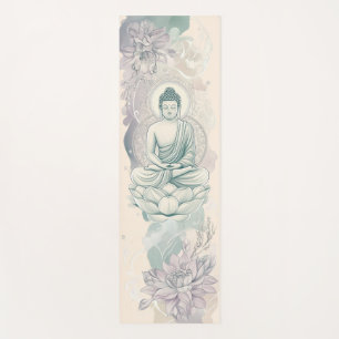 Artistic Buddha Yoga Mat for Yoga and Meditation