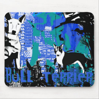 Artistic Bull Terrier Dog Breed Design Mouse Mat