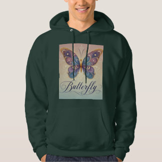 Artistic Butterfly Design Hoodie