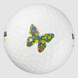 Artistic Butterfly Golf Balls