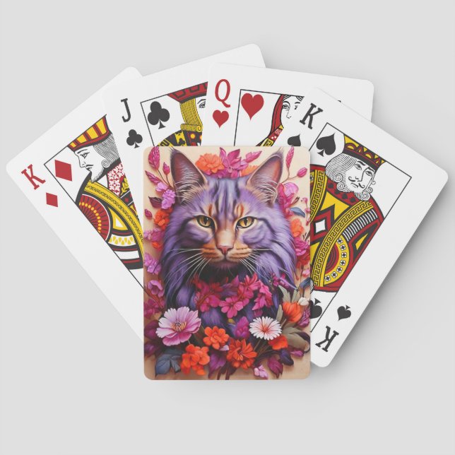 Artistic Cat Poker Cards (Back)