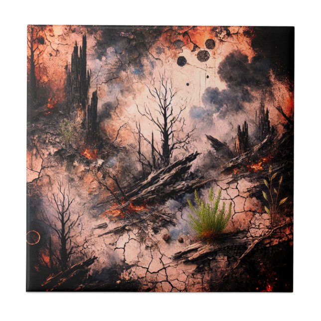 Artistic Ceramic Tile for Home & Décor (Front)