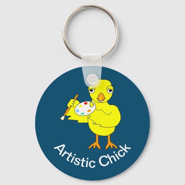 Artistic Chick Key Ring (Front)