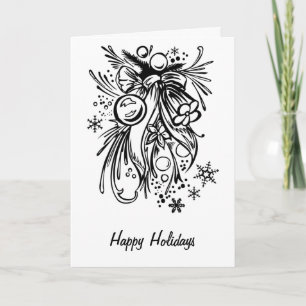 Artistic Christmas Design Holiday Card