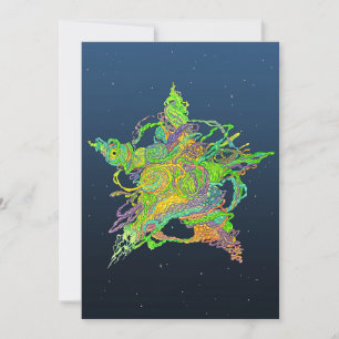 Artistic Christmas Star Holiday Card