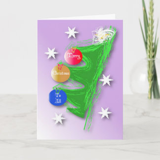 Artistic Christmas Tree Holiday Card