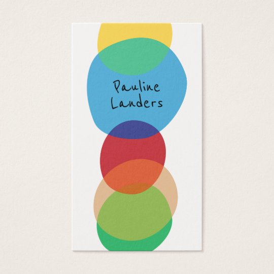Artistic Circular Shapes Business Card