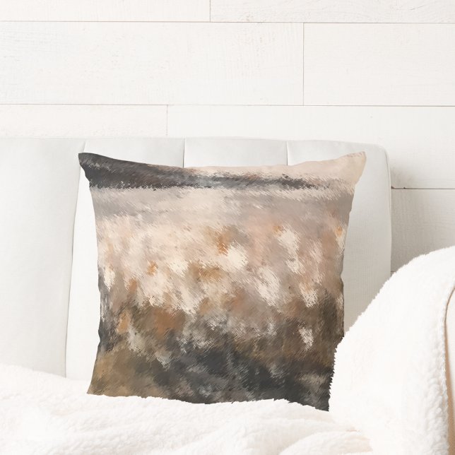 Artistic Coastal Floral Landscape  Cushion (Creator Uploaded)