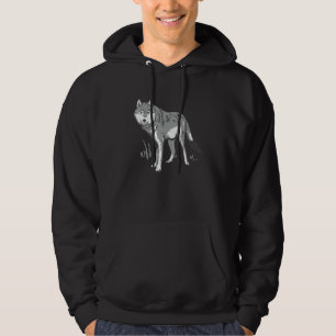 Artistic Colorful Wolf Brush Painting Like Wolf De Hoodie