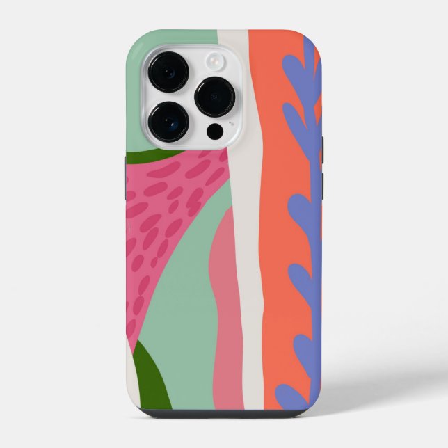 Artistic Colour Blocks Spring Mint  iPhone Case (Back)