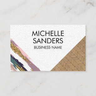 Artistic Colour Strokes and Patterns Business Card