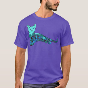 Artistic Colourful Cat T-Shirt