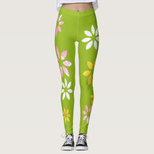 Artistic Colourful Floral Pattern Exercise Pants