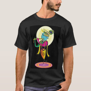 Artistic colourful Lord Shri Krishna with flute! T-Shirt