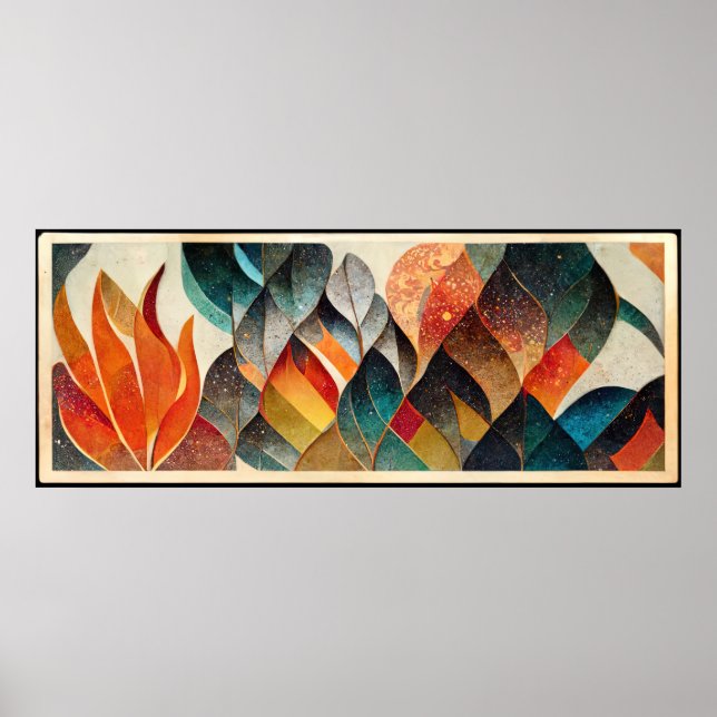 Artistic colourful mosaic  poster (Front)