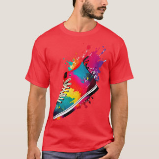 Artistic colourful shoes T-Shirt