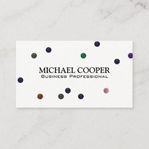 Artistic Colourful Textured Spheres Business Card