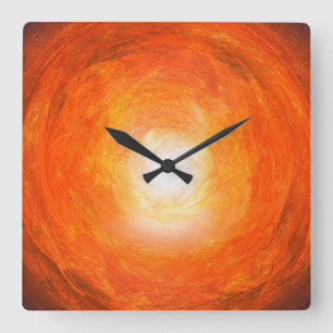 Artistic colourful wall clock