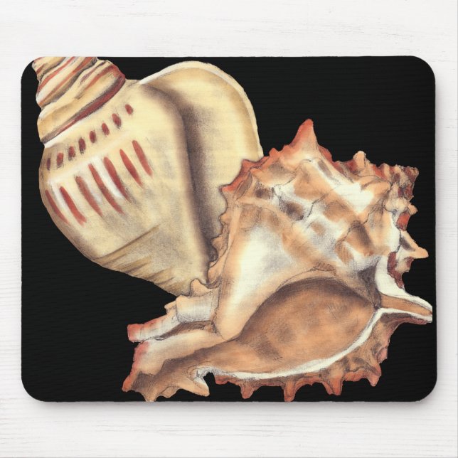 Artistic Conch Shells Mouse Mat (Front)