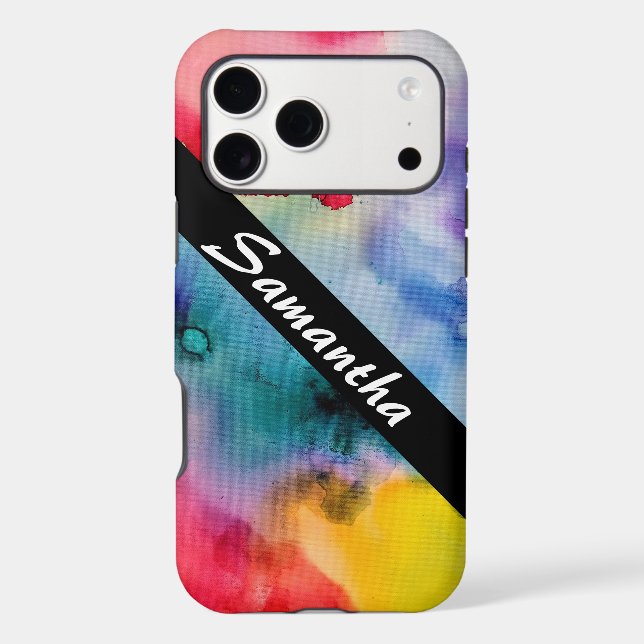 Artistic Creative Splashes of Watercolor (Back)