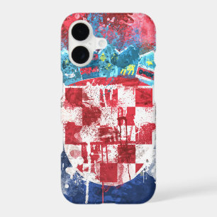 Artistic Croatian Flag iPhone 17 Case   Croatia He