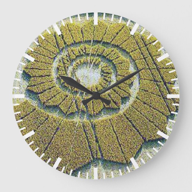 Artistic Crop Circle Large Clock (Front)
