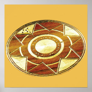 Artistic Crop Circle Poster
