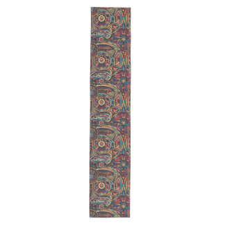 Artistic Cyan "Chronicle of the Ancients" Decor Ta Medium Table Runner