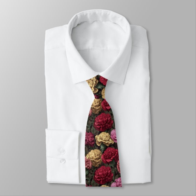 Artistic Dad Gifts Carnation Tie (Tied)