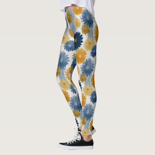 Artistic Daisy Aesthetic Crossfit Fitness Leggings