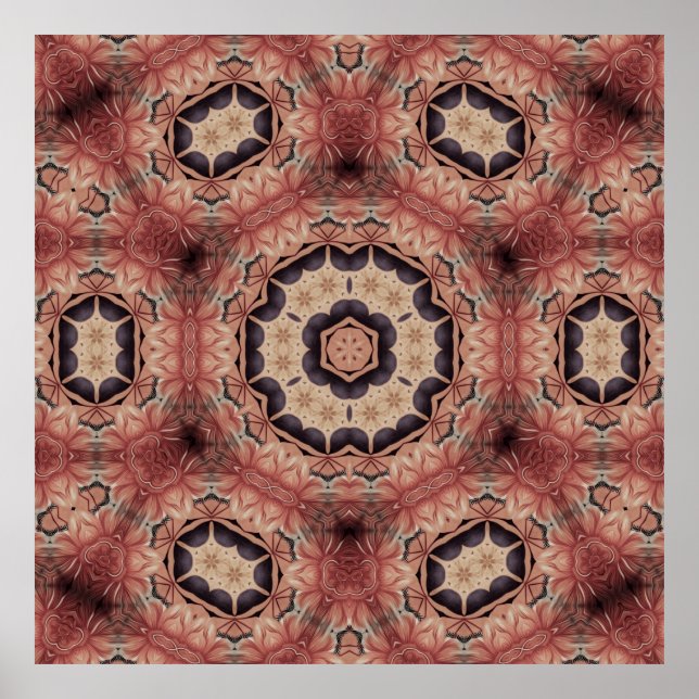 Artistic Design. Art deco motif pattern with luxur Poster (Front)