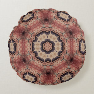 Artistic Design. Art deco motif pattern with luxur Round Cushion