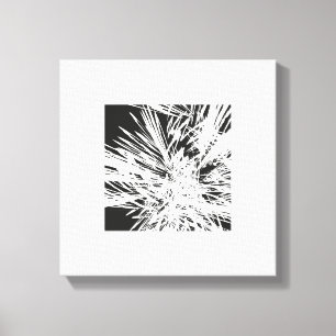 Artistic Design in Black and White Canvas Print