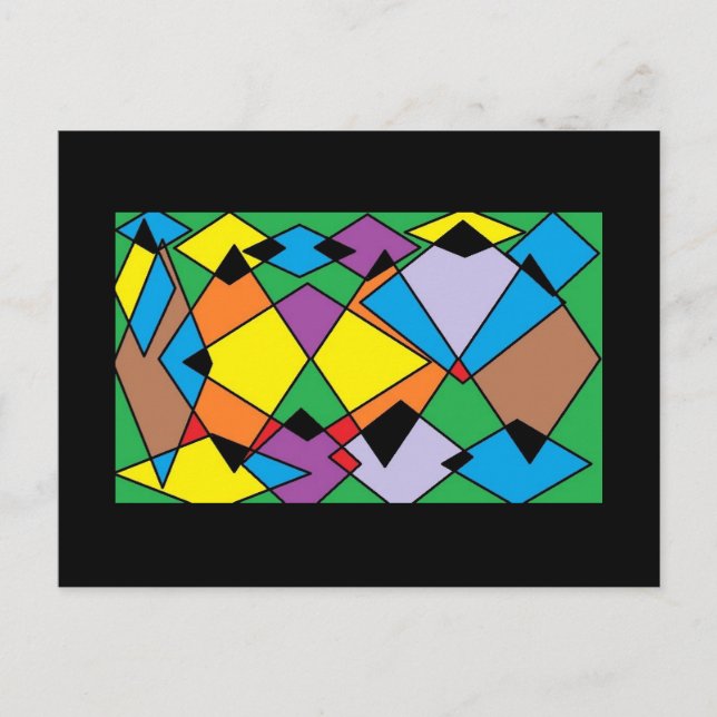 Artistic Diamond Design Postcard (Front)