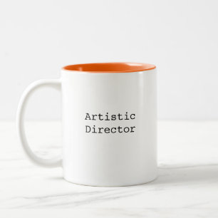 artistic director gifts for men women coworker Two-Tone coffee mug