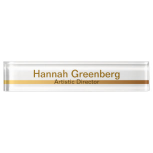 Artistic Director Gold Desk Name Plate 2